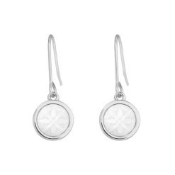 Earrings | White Matariki - Silver Plated