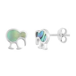 Boxed Studs | Sterling & Paua Kiwi