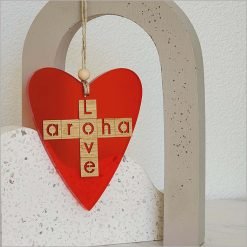 Hanging Heart - Aroha Love - Red
