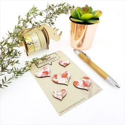 Mini 5 Heart Set - Pink Floral