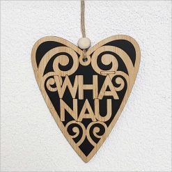 Hanging Heart - Whanau - Black