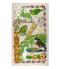 Natural Flax NZ Fern Towel