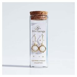 Earrings | White Matariki - Gold Plated