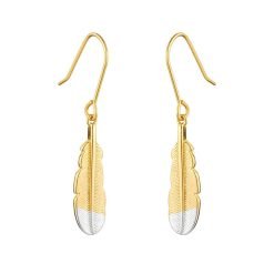 Earrings | Huia Feather Drops - Gold Plated